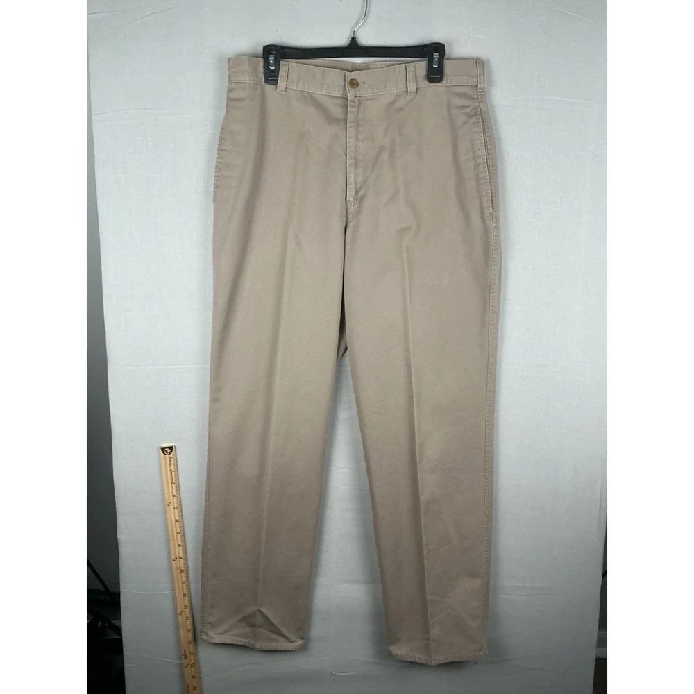 Levis Classic Farah Khaki Pants Mens 36x32 Beige Straight Leg Y2K